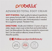 Крем для ног - Probelle Advanced Total Foot Cream — фото N3