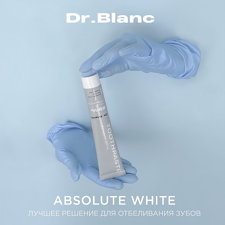 Зубная паста отбеливающая "Absolute White" - Dr.Blanc Toothpaste White — фото N2