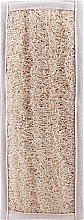 Мочалка банная массажная из люфы и хлопка, в форме ремня - Titania — фото N1