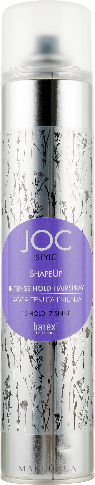 Спрей интенсивной фиксации - Barex Italiana Joc Style Shape Up Intense Hold Hairspray — фото 500ml