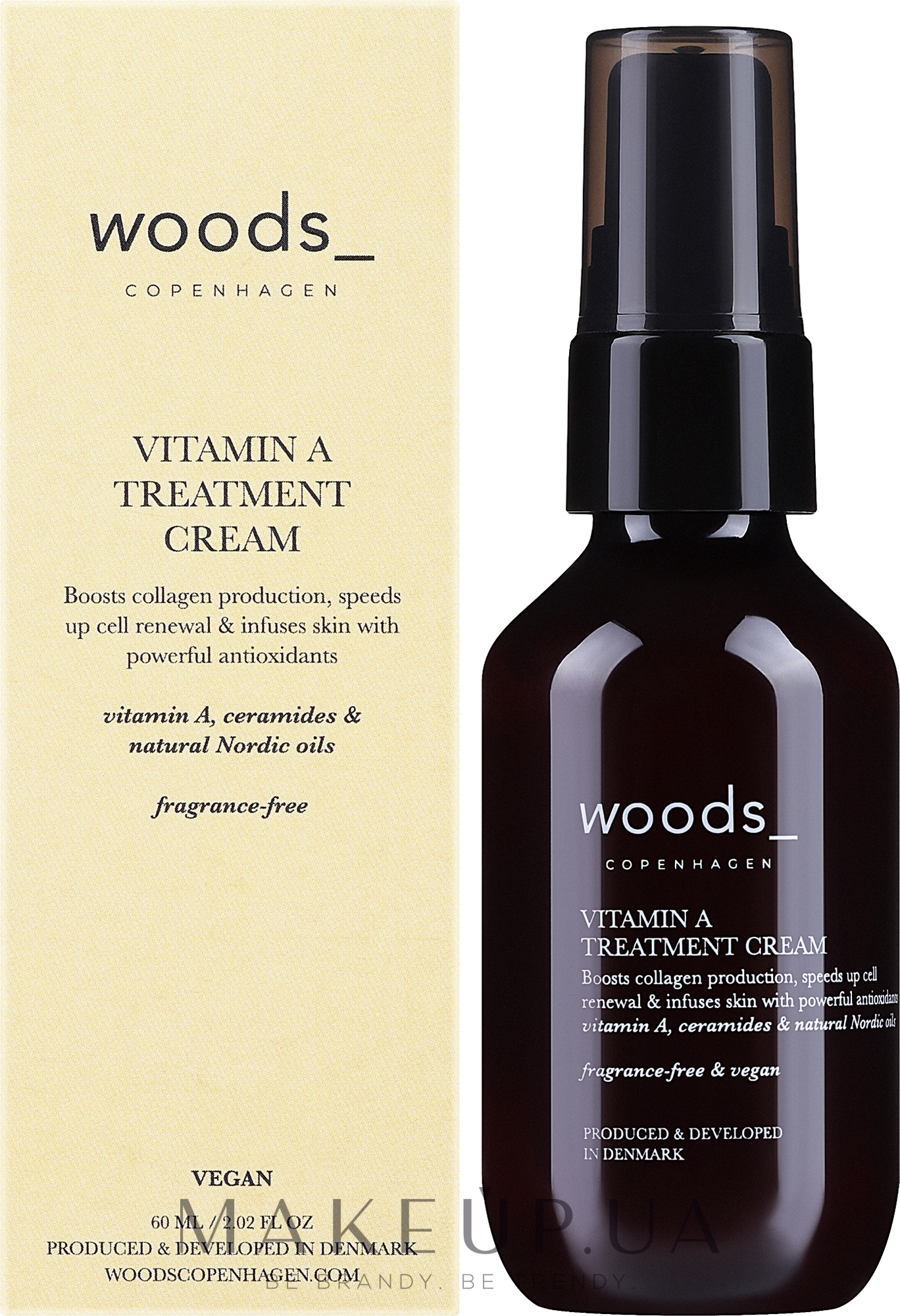 Лечебный крем для лица с витамином А - Woods Copenhagen Vitamin A Treatment Cream — фото 60ml