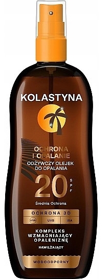 Солнцезащитное масло для тела SPF 20 - Kolastyna — фото N1