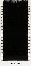 Накладные ресницы "Elite", черные, 20 линий (0,07, C, 14), эко упаковка - Vivienne — фото N1