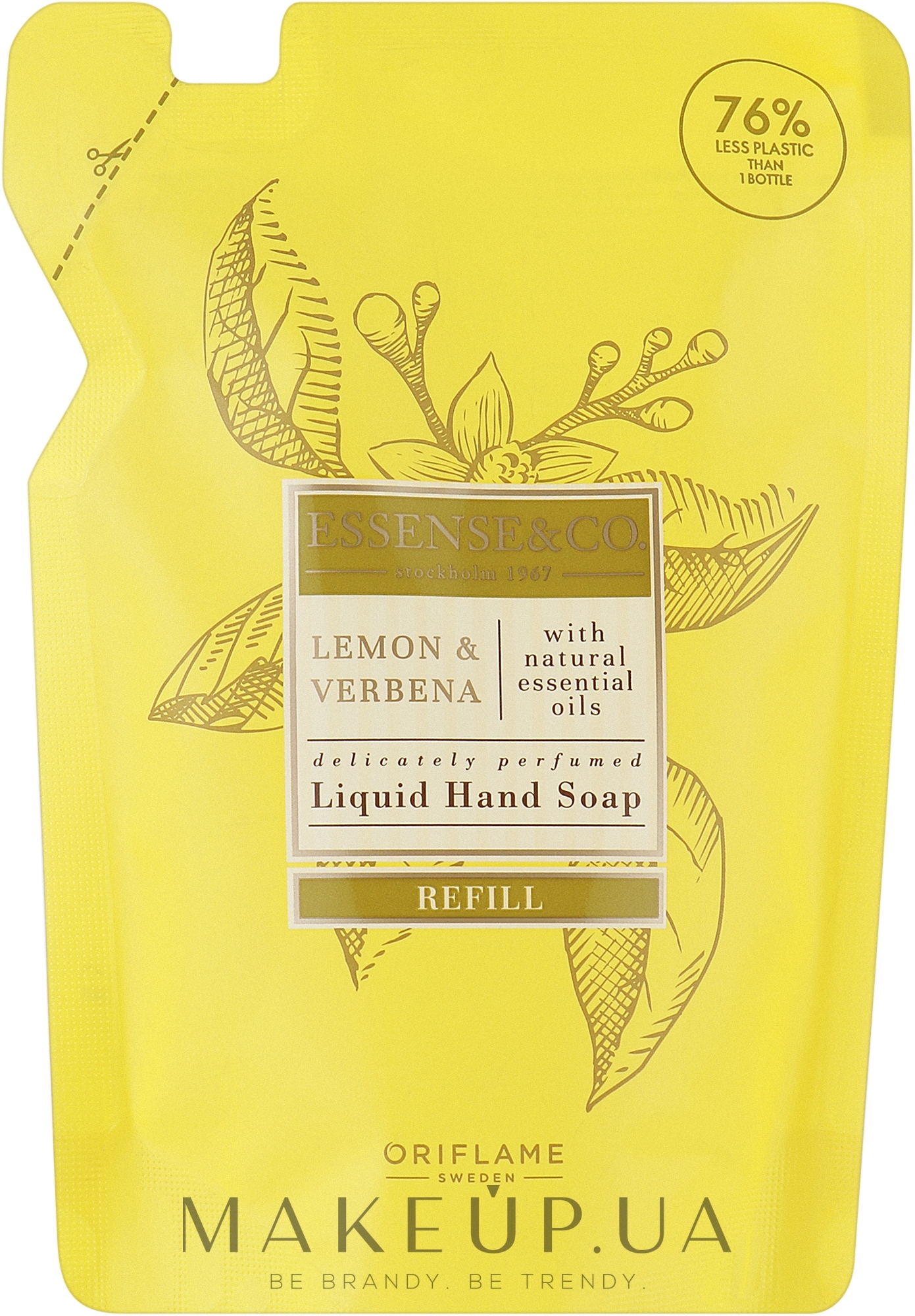 Жидкое мыло для рук с лимоном и вербеной - Oriflame Essense & Co Lemon & Verbena Refill (сменный блок) — фото 300ml