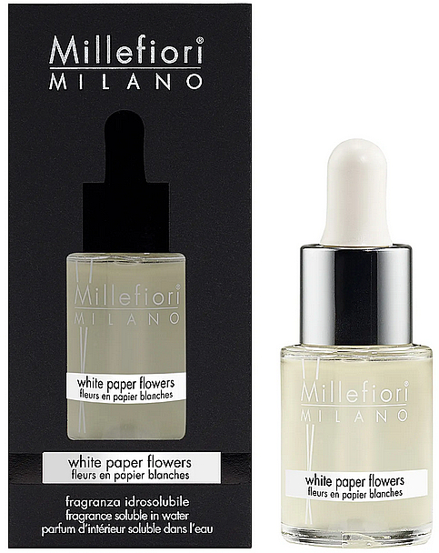 Концентрат для аромалампи - Millefiori Milano White Paper Flowers Fragrance Oil — фото N1