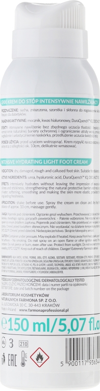 Крем-пена для ног - Farmona Professional Nivelazione Intensive Hydrating Light Foot Cream — фото N2