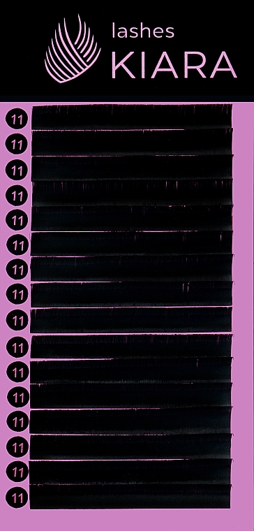 Ресницы для наращивания C 0,07 (11 mm) - Kiara Lashes  — фото N1