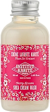 Крем для душа "Вишневый цвет" - Institut Karite Fleur de Cerisier Shea Cream Wash Cherry Blossom (мини) — фото N1