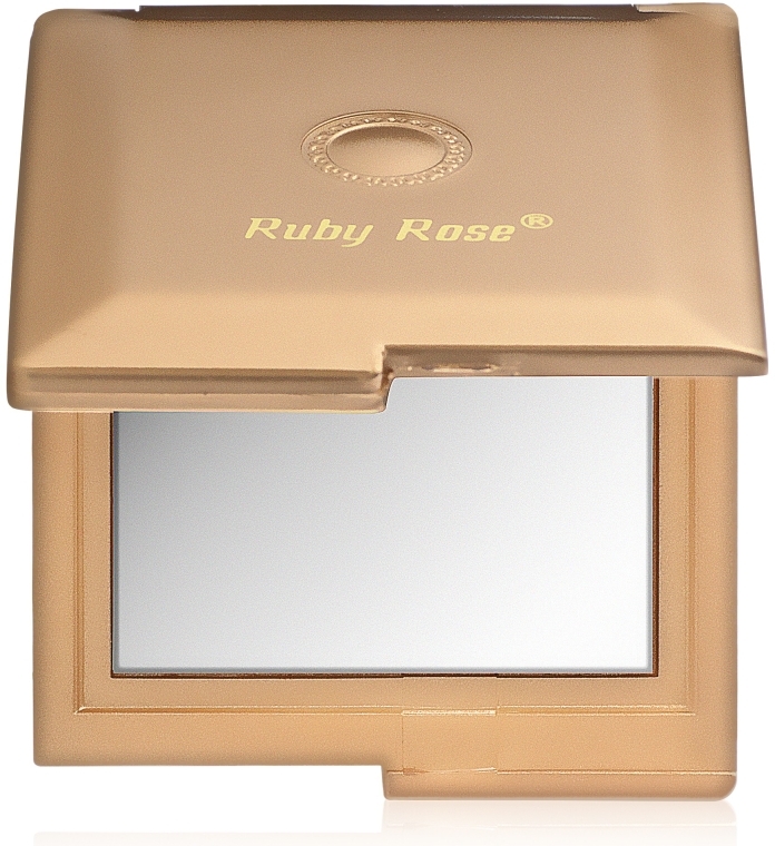 Дзеркало двостороннє, квадратне, золотисте - Ruby Rose Delux Two-Way Mirror