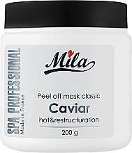 Маска альгінатна класична порошкова "Екстракт чорної ікри" - Mila Hot Peel Off Mask With Caviar — фото N1