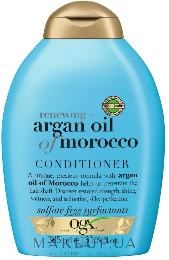 Відновлювальний кондиціонер з аргановою олією Марокко - OGX Moroccan Argan Oil Conditioner — фото 385ml
