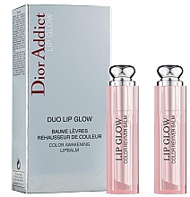 Духи, Парфюмерия, косметика Набор - Dior Addict Lip Glow (lip/balm/3.5g + lip/balm/3.5g)