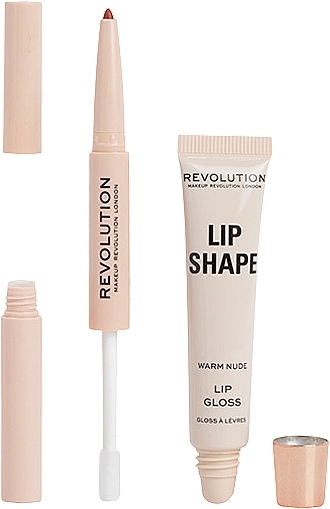 Набір для губ - Makeup Revolution Lip Shape Warm Nude — фото N2