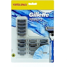 Духи, Парфюмерия, косметика Сменные кассеты для бритья, 17шт - Gillette Mach3 Start