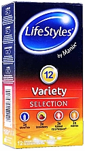 Презервативи, 12 шт. - LifeStyles Variety — фото N1