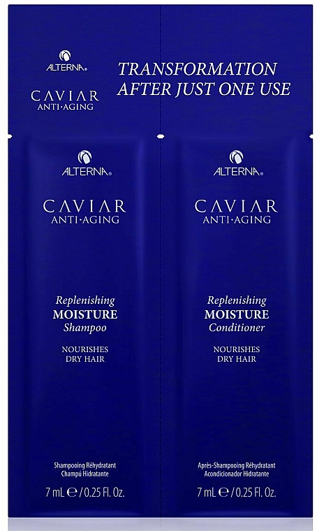 Набор пробников - Alterna Caviar Anti-Aging Replenishing Moisture (shm/7ml + cond/7ml) — фото N1