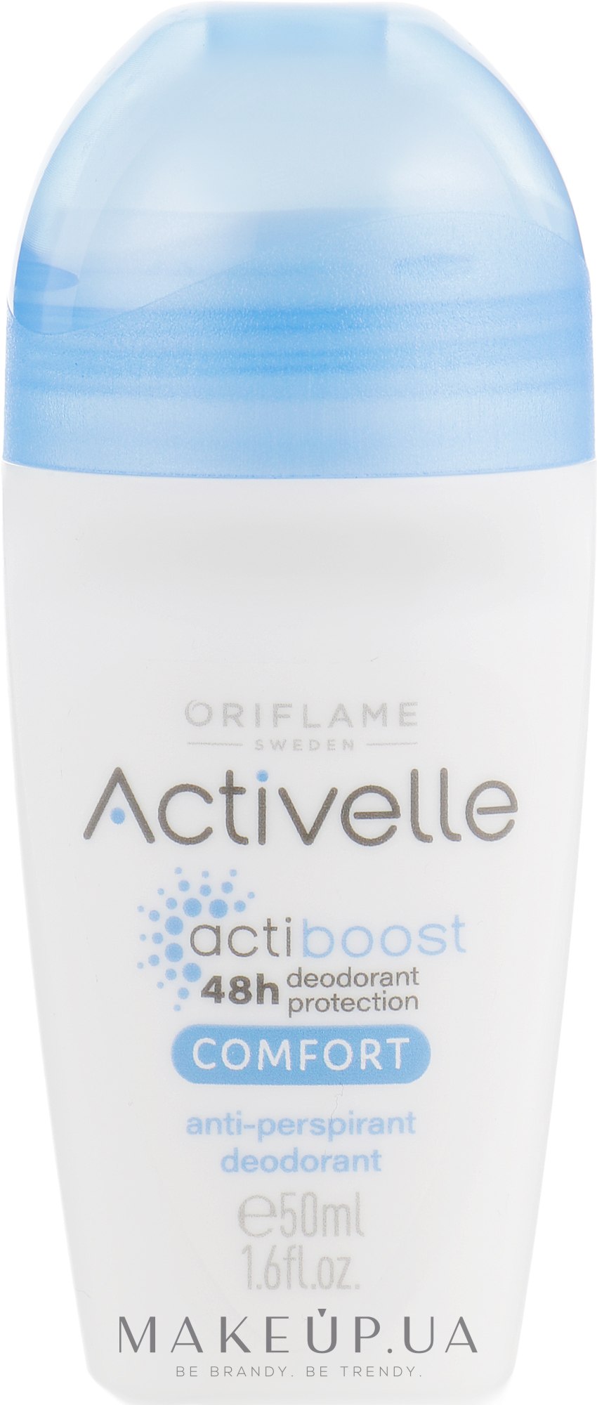 Шариковый дезодорант-антиперспирант с ухаживающим комплексом - Oriflame Activelle Comfort Anti-Perspirant Deodorant — фото 50ml