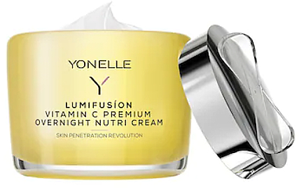 Ночной питательный крем для лица с витамином C - Yonelle Lumifusion Vitamin C Premium Overnight Nutri Cream — фото N1