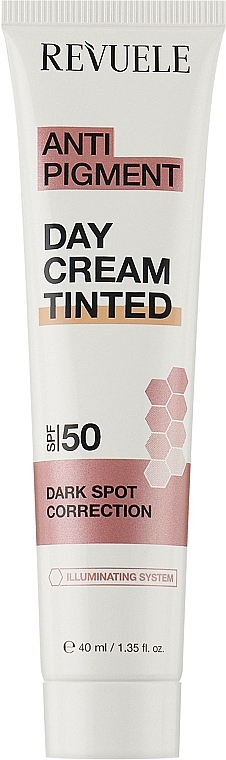 Дневной крем для лица против пигментации SPF 50 - Revuele Anti Pigment Cream — фото N1