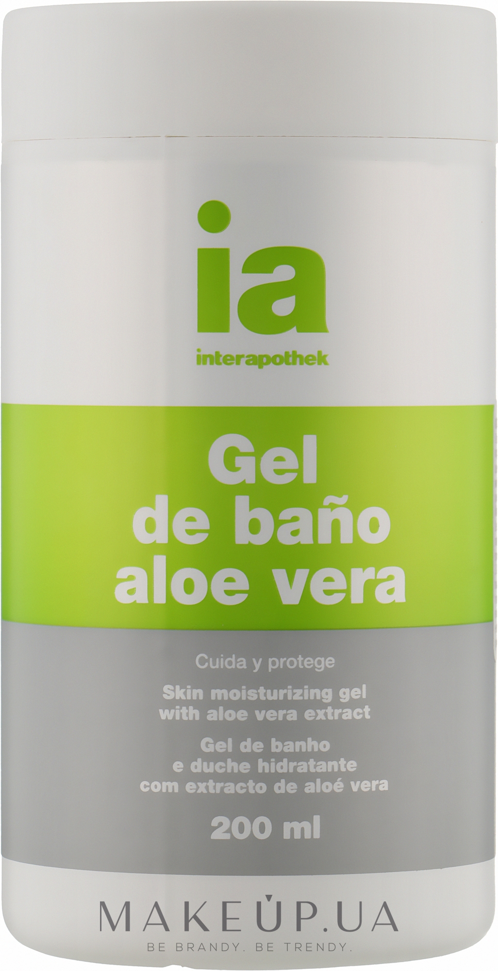 Освіжальний гель для душу з екстрактом алое вера - Interapothek Gel De Bano Aloe Vera — фото 200ml