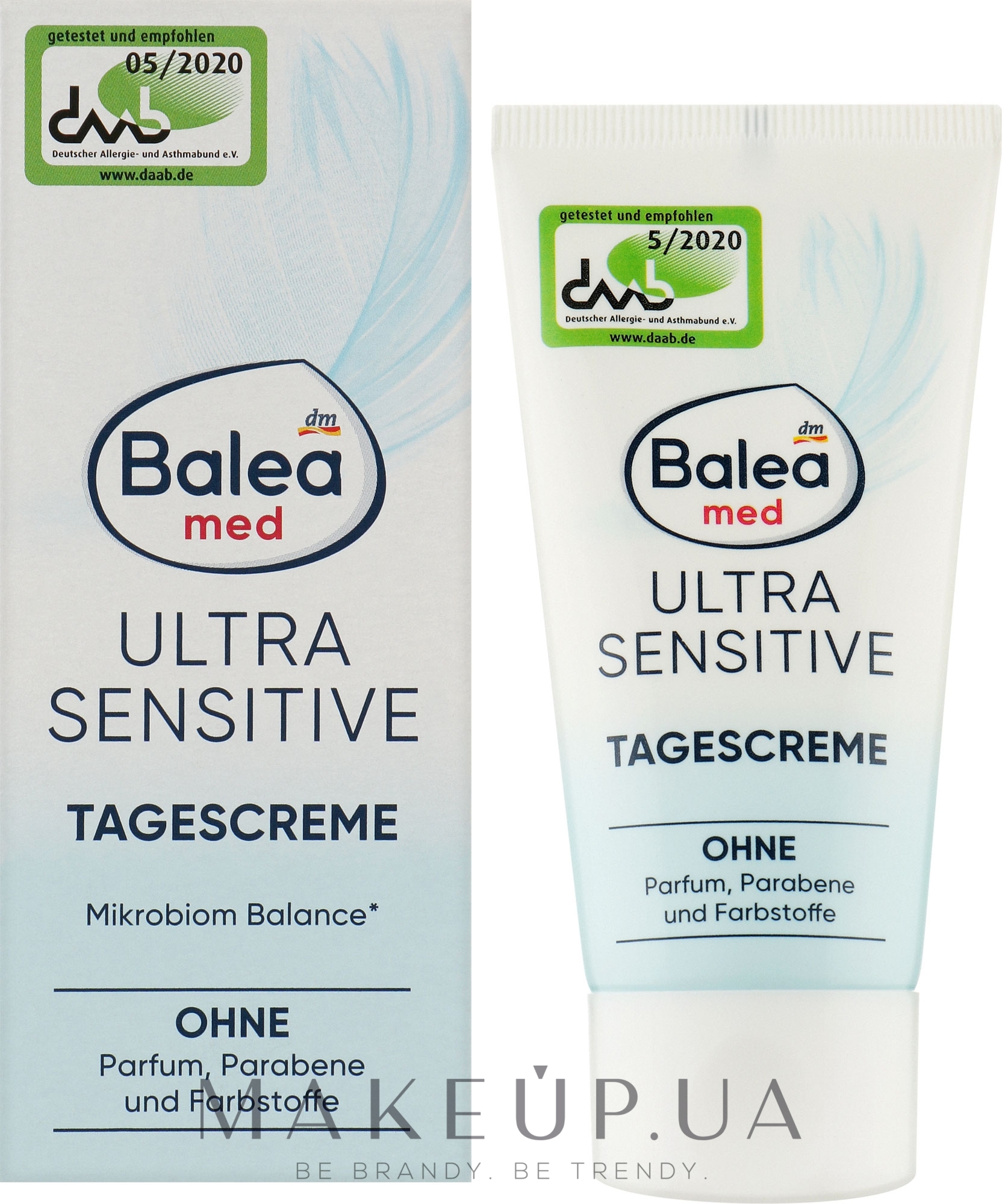 Дневной крем для чувствительной и склонной к аллергии кожи лица - Balea Med Ultra Sensitive Day Cream — фото 50ml