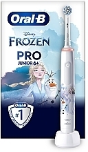 Парфумерія, косметика Електрична зубна щітка - Oral-B Pro Junior Frozen