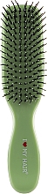 Щетка для волос "Spider" 1503, 8 рядов, глянцевая, зеленая - I Love My Hair — фото N1