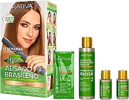 Парфумерія, косметика Набір для випрямлення волосся - Kativa Alisado Brasileno Brazilian Straightening