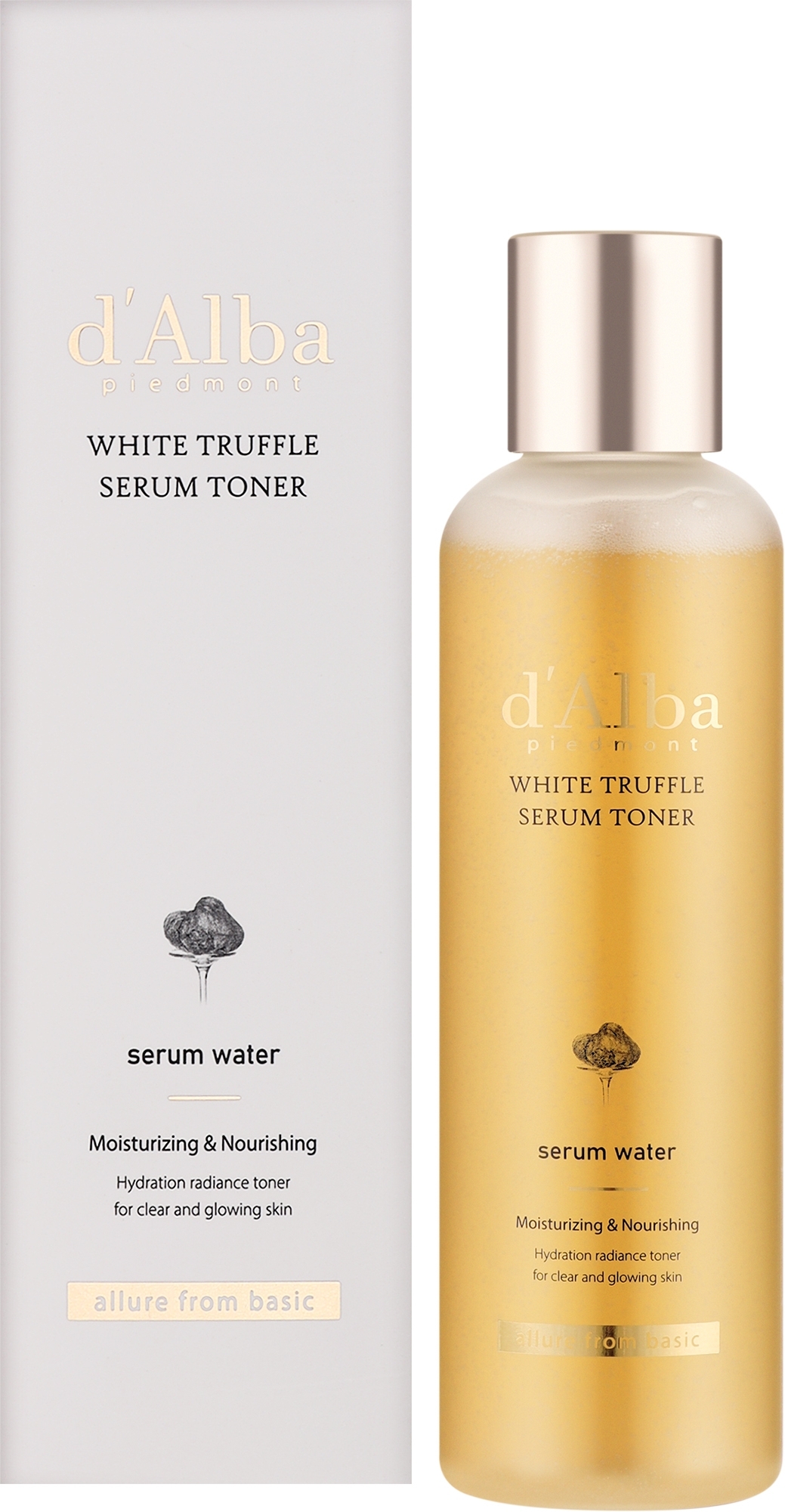 Тонер-серум для питания, увлажнения и выравнивания тона кожи - D'Alba White Truffle Moisturizing Serum Toner — фото 180ml