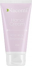 Духи, Парфюмерия, косметика Крем для рук - Nacomi Hand Cream With Cold-Pressed Rose Hip Oil