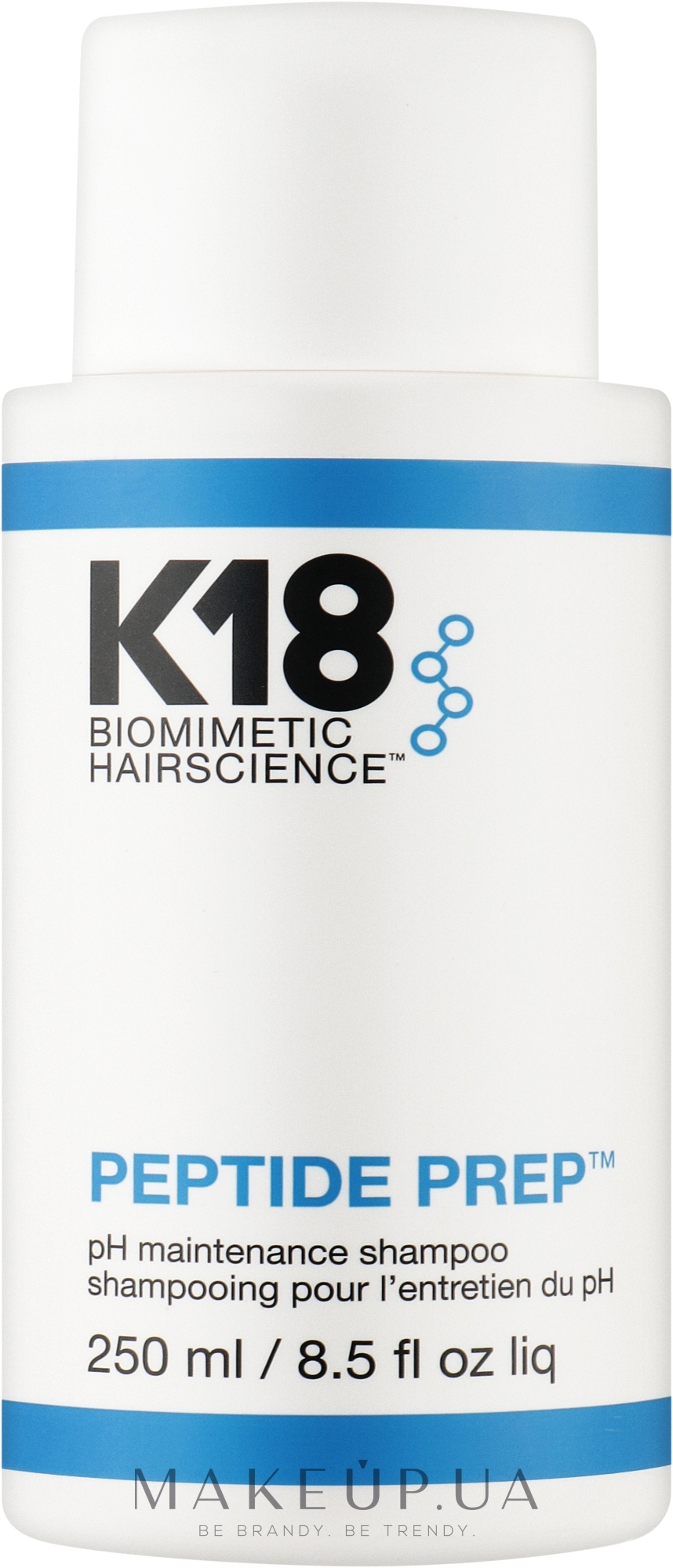 Шампунь з оптимізованим рівнем pH для частого використання - K18 Hair Biomimetic Hairscience Peptide Prep PH Shampoo — фото 250ml