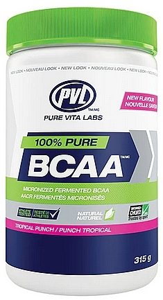 Амінокислоти - Pure Vita Labs 100% Pure BCAA Tropical Punch — фото N1
