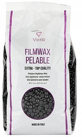 Віск для депіляції плівковий у гранулах, чорний - DimaxWax Filmwax Pelable Stripless Depilatory Wax Black — фото N2