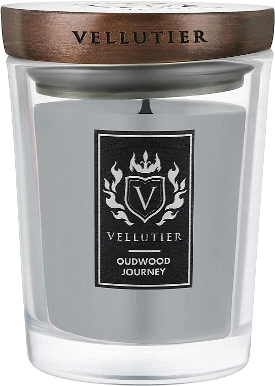 УЦЕНКА Ароматическая свеча "Удовое дерево" - Vellutier Oudwood Journey * — фото N2