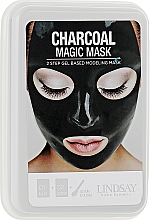 Парфумерія, косметика Альгінатна маска для обличчя з деревним вугіллям - Lindsay Luxury Magic Mask Tray Pack Charcoal