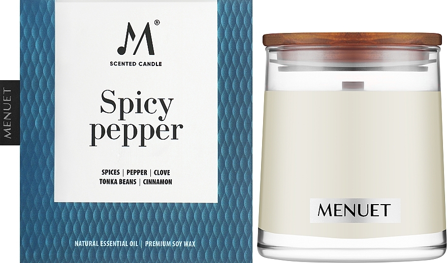 Ароматична свічка "Spicy Pepper" - Menuet Scented Candle — фото N2