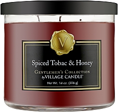 Ароматическая свеча "Пряный табак и мед" - Village Candle Gentlemens Spiced Tobac & Honey — фото N1
