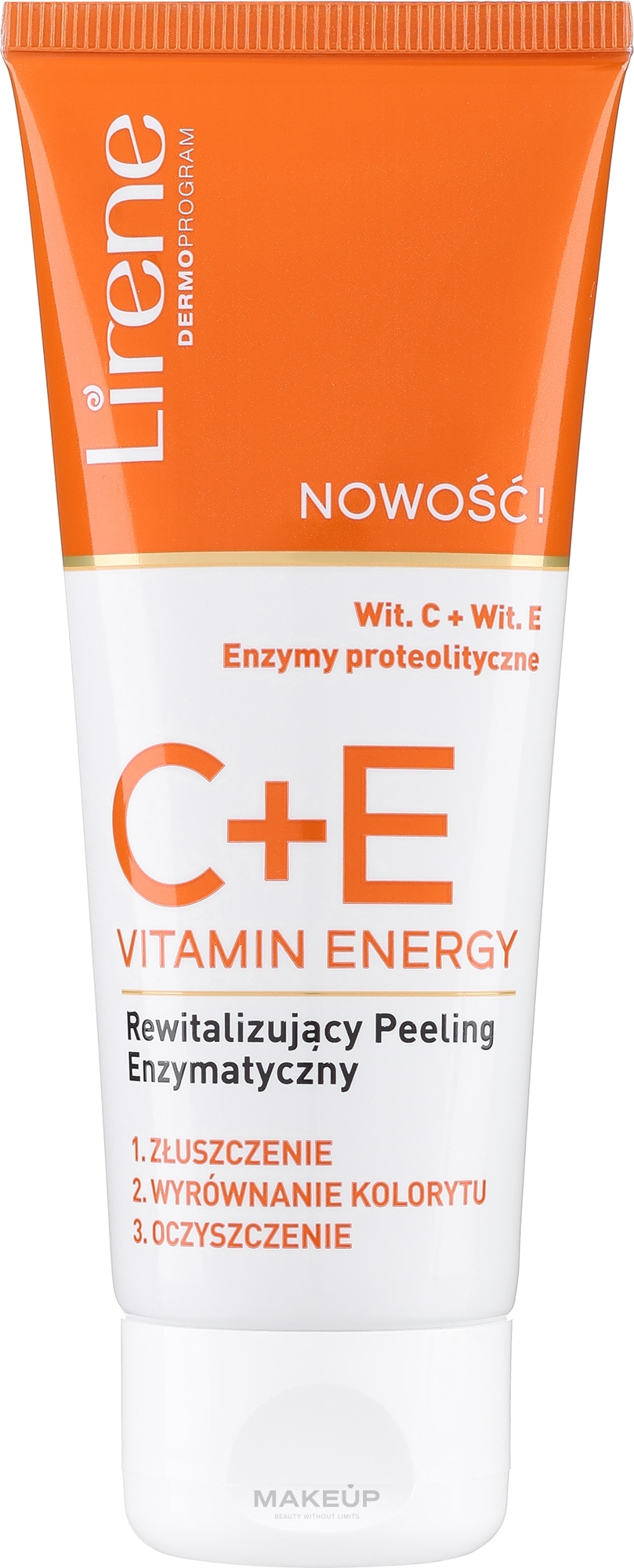 Восстановляющий энзимный пилинг - Lirene C+E Vitamin Energy Enzymatic Peeling — фото 75ml