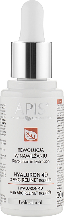 Сироватка для обличчя - APIS Professional Hyaluron 4D + Argireline Peptide — фото N1