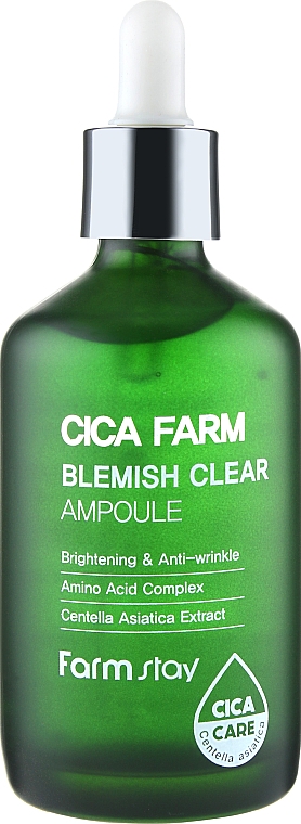 Ампульная сыворотка с центеллой азиатской - Farmstay Cica Farm Blemish Clear Ampoule
