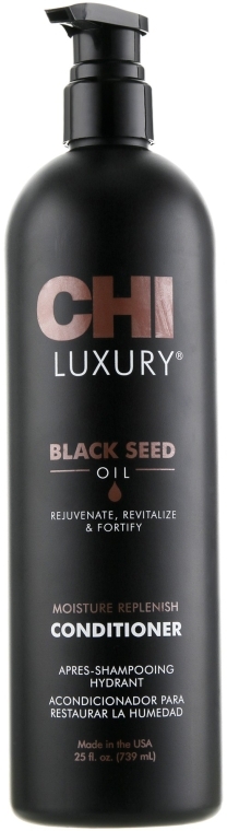 Зволожувальний кондиціонер з олією чорного кмину - CHI Luxury Black Seed Oil Moisture Replenish Conditioner — фото N1