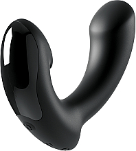 Массажер простаты, черный - PipeDream Sir Richard's Control Silicone P-Spot Massager Black — фото N1