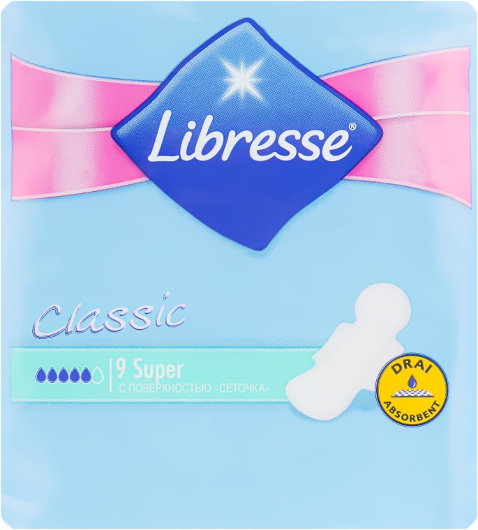 Гигиенические прокладки, 9шт - Libresse Classic Ultra Super — фото N1
