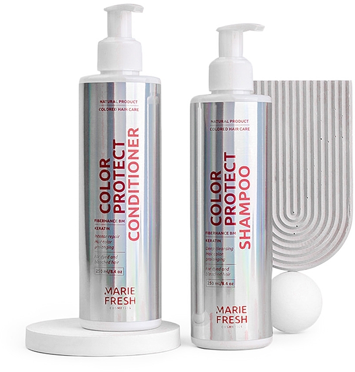 Набор - Marie Fresh Cosmetics Color Protect (shmp/250ml + cond/250ml) — фото N1