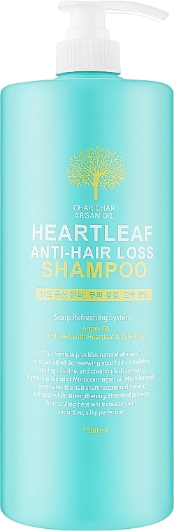 Шампунь проти випадання волосся з арганієвою олією - Char Char Argan Oil Heartleaf Anti-Hair Loss Shampoo — фото N1