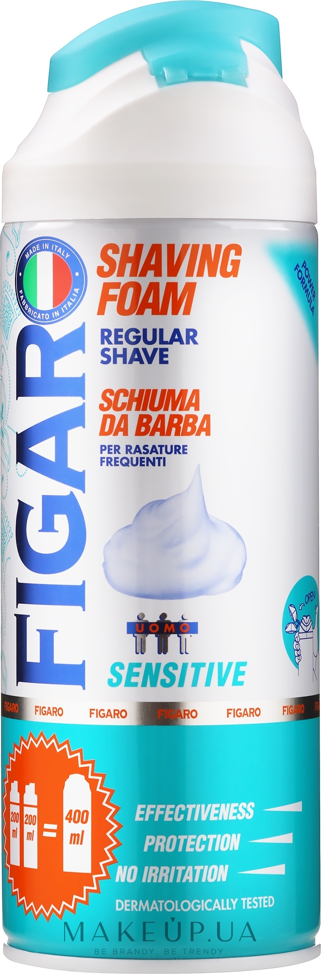 Піна для гоління для чутливої шкіри - Mil Mil Figaro Shaving Foam  — фото 400ml