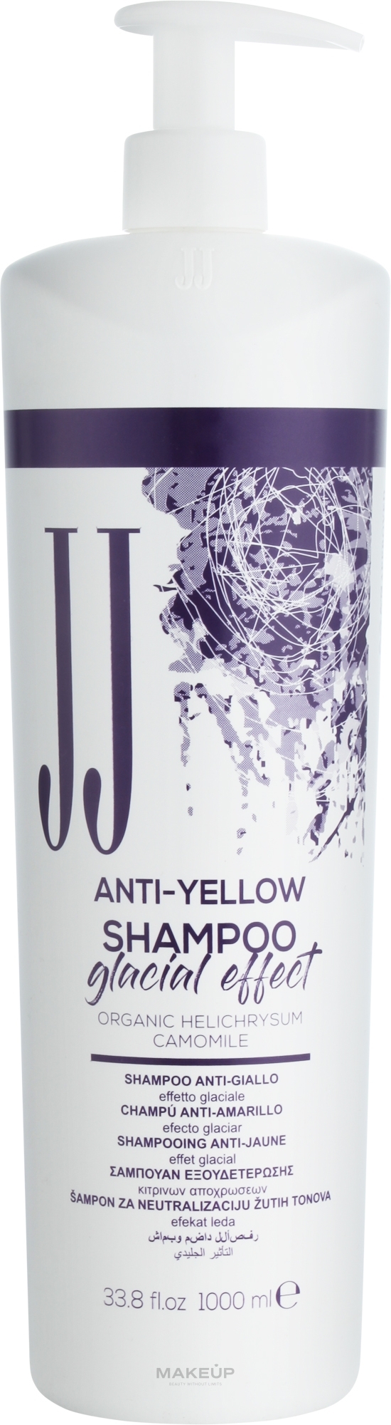 Шампунь від жовтизни волосся "Крижаний ефект" - JJ Anti-Yellow Shampoo Glacial Effect — фото 1000ml