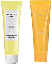 Духи, Парфюмерия, косметика Набор - Valmona Nourishing Solution Yolk-Mayo Set (shm/100ml + cond/100ml)