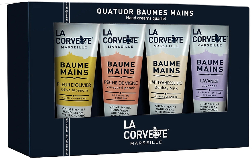 Набор - La Corvette Hand Creams Quartet (h/cr/4x30ml) — фото N1