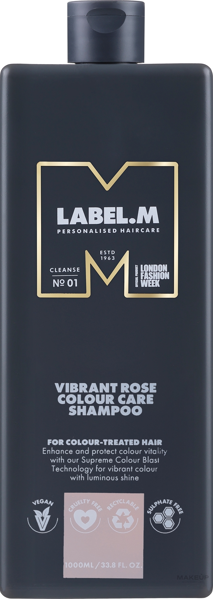 Питательный шампунь для окрашенных волос - Label.m Professional Vibrant Rose Colour Care Shampoo — фото 1000ml